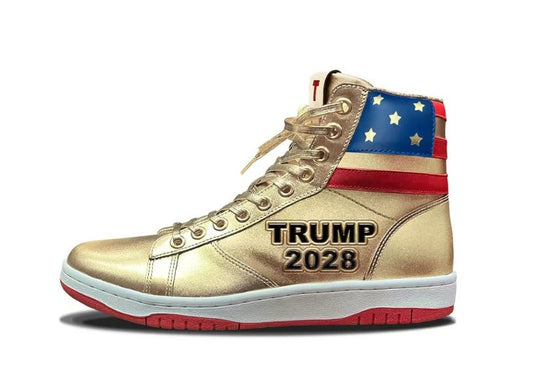 TRUMP 2028 GOLD HIGH TOPS