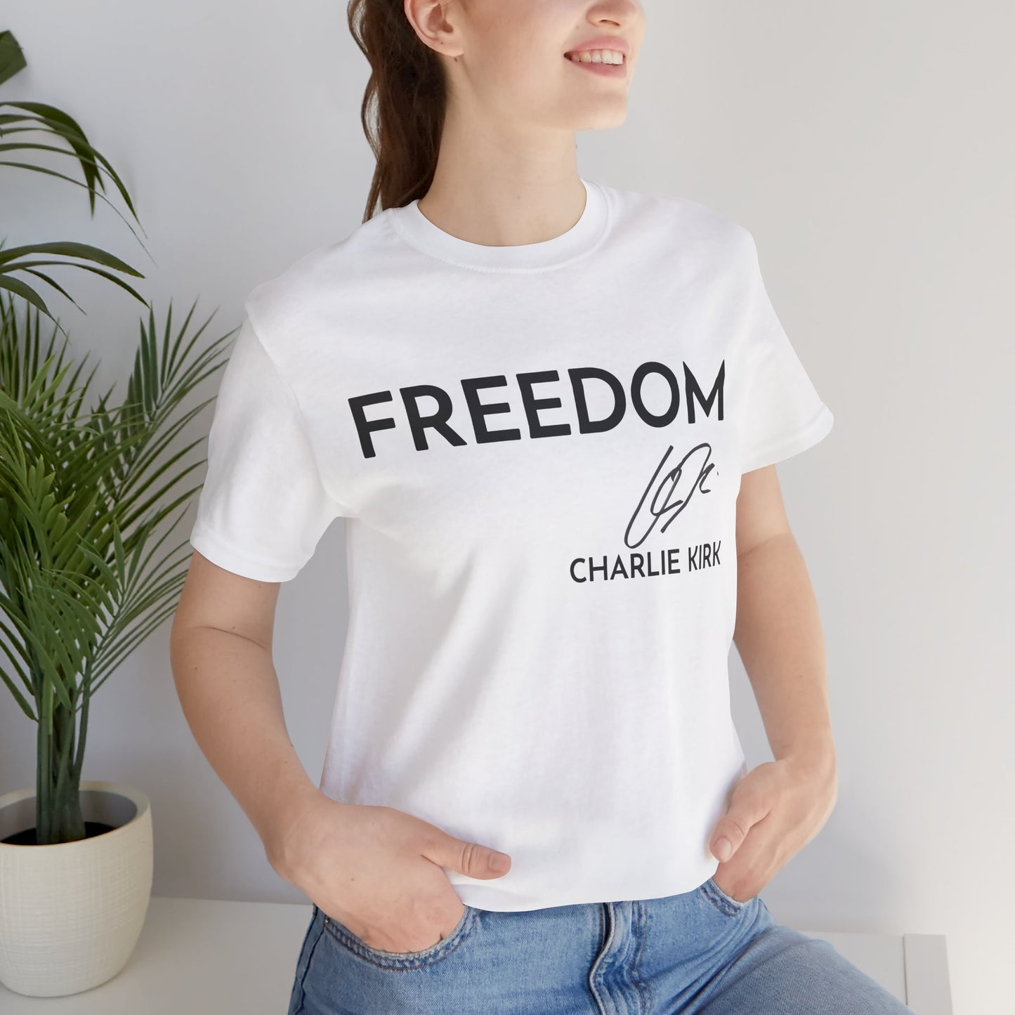 Charlie Kirk Signature Freedom Unisex T-Shirt