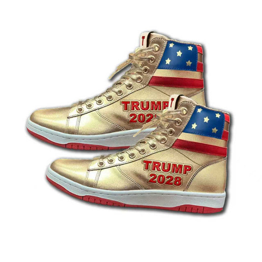 TRUMP 2028 GOLD HIGH TOPS
