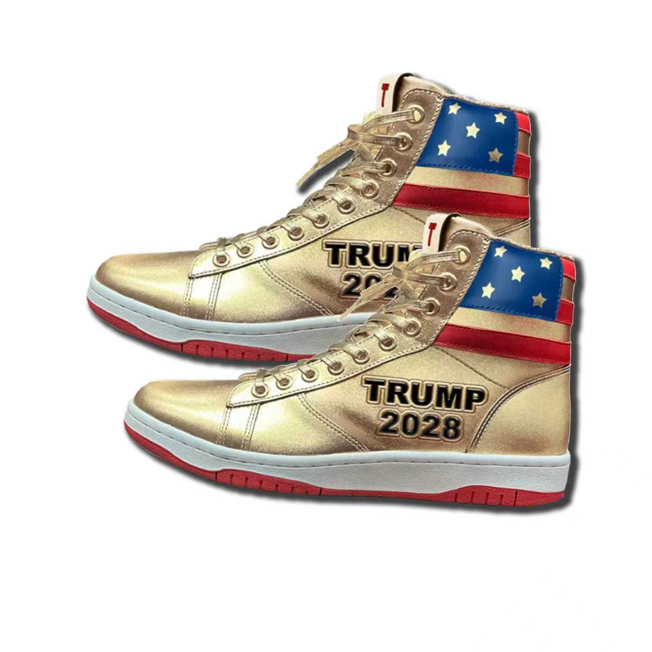 TRUMP 2028 GOLD HIGH TOPS